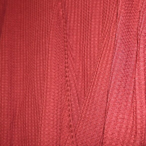 Bloomchic Blouse Women's 2X Wrap Knit Burgundy Russet VNeck Long Sleeve Plus NWT - Picture 3 of 11